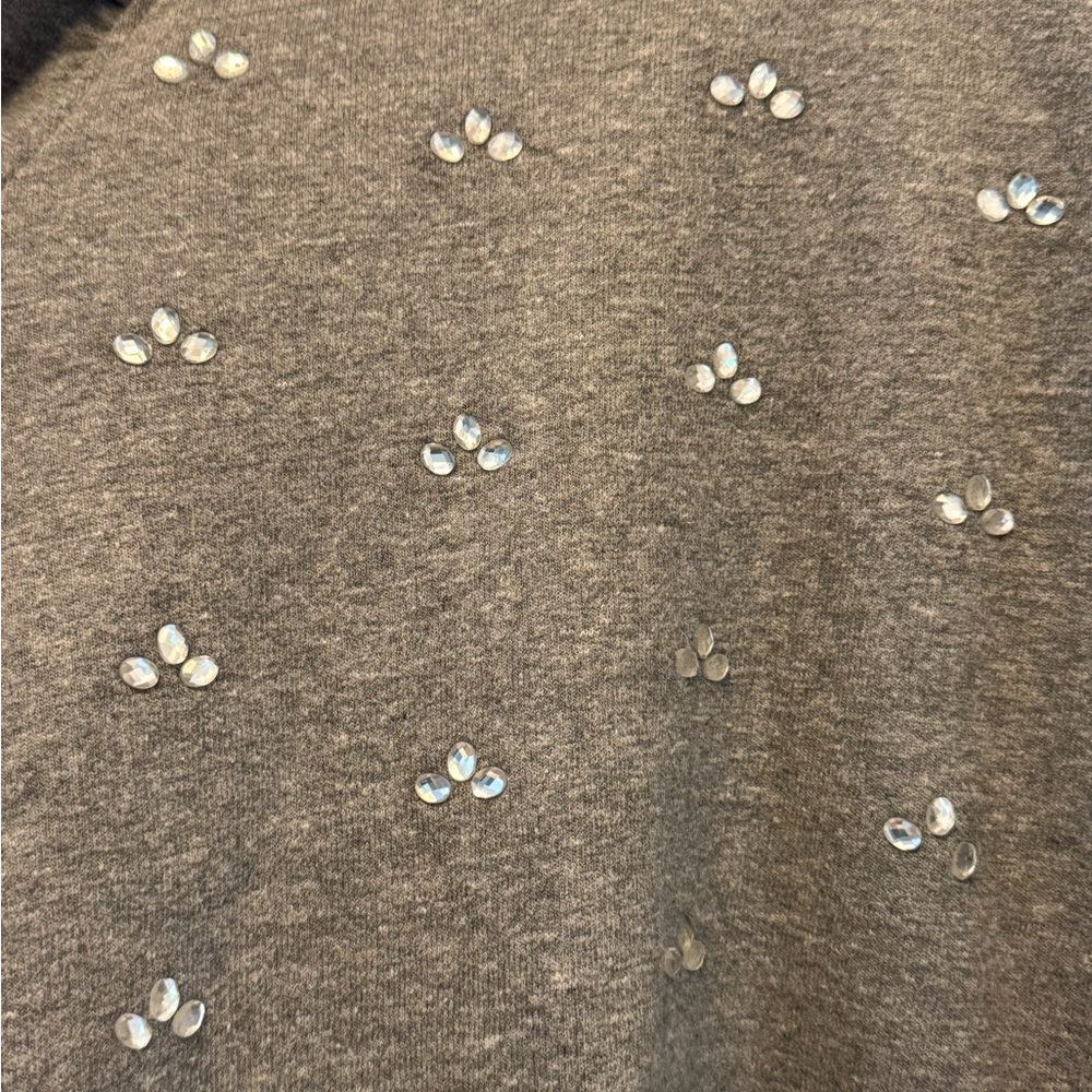 Clare V Puff Sleeve rhinestone Sweater NWOT - Picture 8 of 11